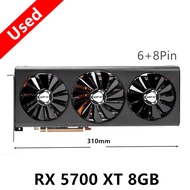 [RXJB] XFX 5700XT RX5700 XT 8GB การ์ดจอ GPU AMD Radeon 5700XT การ์ดจอ RX 5700 XT เดสก์ท็อปพีซีการ์ดเ