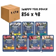 (48 pouch )Snappy Tom Pouch Wet Cat Food 85g x 48 (1 Carton) - Cat Pouch