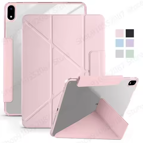 For Samsung Tab A11 Plus Tablet Case 11" Smart Fold Acrylic Hard Magnetic Cover For Funda Galaxy Tab