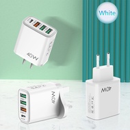 GEEONE 40W UK spec fast charging adapter PD20w charger for Apple Huawei multi-port usb