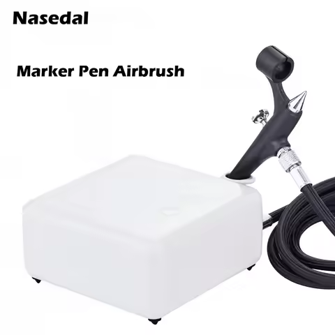 Nasedal Marker Pen Airbrush Spray Gun Air Brush Makeup Painting Decoration Tools Air Compressor Set 