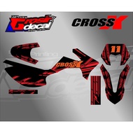 Decal sticker cross x 150 sticker cross x 150 full BodyViar