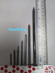 Round Iron Wire Nail Paku Kayu Paku Besi1/1.5/2/2.5/3/4/6 Inch By KG