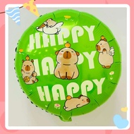 Happy Docile Capybara 18 inches Summer Carnival birthday party decoration aluminum foil balloon