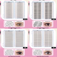 30 Rows Natural Cluster Lashes Glue Free Individual Lashes Spiky False Eyelashes No Glue Needed