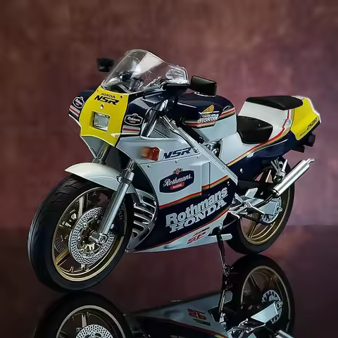 1:12 NSR 250R SP R4 Rothmans MC18 Alloy Sports Motorcycle Model Diecasts Street Cross-country Racing