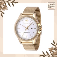 Technomarine 822036 Moonsun Silver Metal Dial Yellow Gold Stainless Steel Mesh 36mm Women's Watch