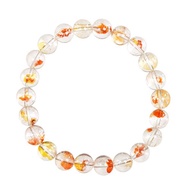 【正佳珠寶】膠花水晶 頂級錦鯉膠花水晶 8.4-8.8mm 錦鯉膠花手珠