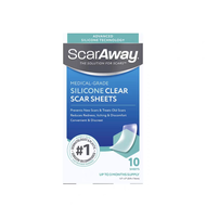 ScarAway Advanced Skincare Clear Silicone Scar Sheets - สูตรพิเศษสำหรับรักษารอยแผล! 🌟