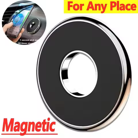 Strong Magnetic Metal Ring Car Phone Holder Magnet Plate For Magsafe For iPhone 12-17 Pro Max For An