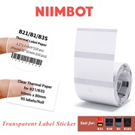 NIIMBOT B21 B1 B3S B31 Clear Label Paper Waterproof Home Storage Classification Sticker