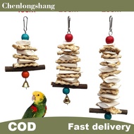 chenlongshang Cage Hanging Toys Cuttlebone Toys Hanging Parrot Chewing Toys With For African Greys P