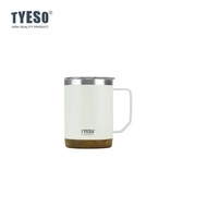 Tyeso 530ml Vacuum Flasks Wood Grain Base Desktop Coffee Cup Mug Office Covered Drinking Stylish Fun