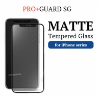 [SG] MATTE Tempered Glass iPhone 15 Pro Max Plus 14 13 12 11 Max Mini SE 8 7 Plus Screen Protector