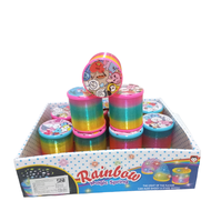 Mainan Magic Spring Rainbow BT 21 Berlampu Led / mainan per pegas rainbow BT 21