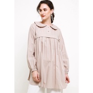 Hazelnut Indonesia - Shahira Top - Tunic Blouse Top / Blouse / Top Wanita - Latte