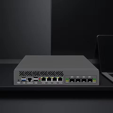 Topton 1U Rack Mini PC 2x10G SFP+ 4x i226-V 2.5G Intel i3-N305 N150 DDR5 mSATA Network Router Server