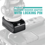 TILTA Cold Shoe Receiver Adapter with Locking Pin Black TA-CSR2-B
