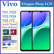 Original For Vivo Y01 Y01A Y02 Y02A Y02T Y02s Y03 Y03T Y04 Y04s Y05 Y3 Y3s LCD Display Touch Screen 
