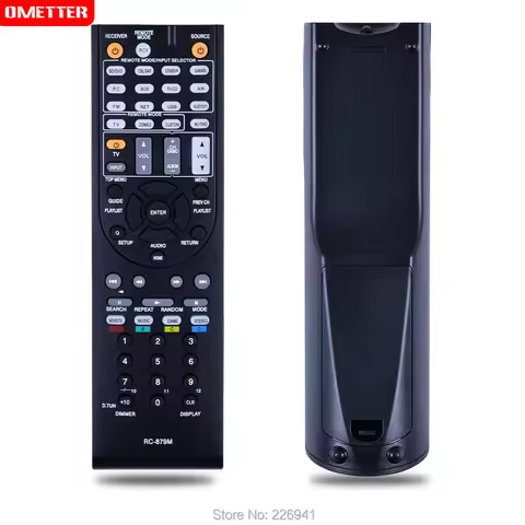 RC-879M use for Onkyo TX-NR535 TX-SR333 HT-R393 HT-S3700 power emplifier AV receiver controller remo