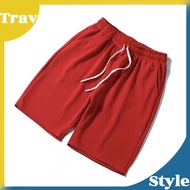 [TravStyle] M to 5XL Men Shorts Pants Sport Pocket Casual Summer Plus Size Seluar Pendek Lelaki Poke