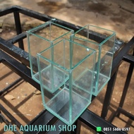 Aquarium / Akuarium Kaca Kecil soliter, Cupang, Gupy 15x15x20 5mm