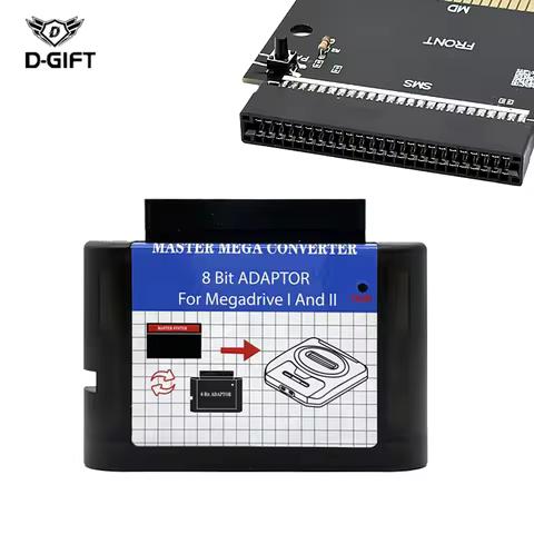 8 bit Adapter Converter For SEGA Master System Converter 8bit to 16bit Mage drive I/II 1st/2nd Gener