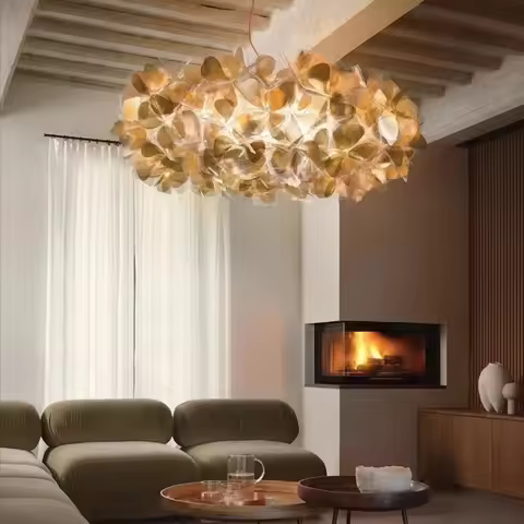 Italian flower Petal Ceiling Chandelier Mama Non Mama Suspension lamp for Living Room Bedroom Restau