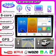 [8Core 4G+32G Carplay] 10inch QLED Screen Android Car Player 2 Din Support 360°Panoramic Navigation 