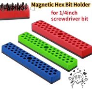 AIPING Screwdriver Bit Storage Organizer, Solid Color 43 Holes Magnetic Hex Bit Holder Organizer, St