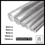 Aluminum Rod 6061 Aluminium Solid Round Bar 5mm 6mm 8mm 10mm 12mm Malaysia Supplier