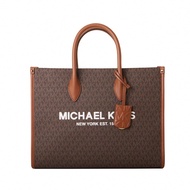 Michael Kors Women's Mirella East West Medium Shoulder Tote Brown