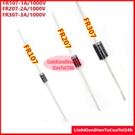 Bag of 10 - FR107, FR207, FR307 - Pulse Diode 1A 1000V Pin - Fast Recovery