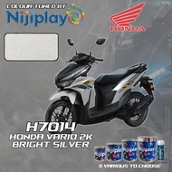 NIJIPLAY SPRAY TIN AEROSOL  H7014 BRIGHT SILVER ** HONDA VARIO 2K MOTOR PAINT
