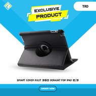 HITAM 360 Degree Leather Smart Cover for Ipad 2/3 - Black