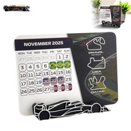 FAVORITEGOODS 2025 Racing Calendar, Formula 1 With F1 Car Stand F1 Race Schedule Calendar, Practical