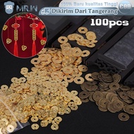 100pcs/Set Uang Koin Kuno China 1cm Koin Keberuntungan Koin Fengshui Koin Cina Koin Imlek