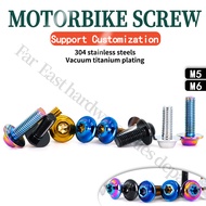 304 Stainless Steel Titanium Plated Dishhead Torx Screw Flying Saucer Head Torx Screw Anti-Theft Scr