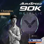 VICTOR AURASPEED 90K METALLIC Badminton Racket ARS-90K.M （Free Cover Bag + Grip）