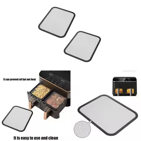 27RB 2Pcs Stainless Steel Splash Guard Fine Guard Splash Guard for 8.5L 10L Hot Air Frying Machine A