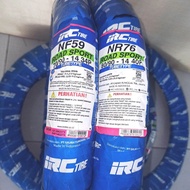 BAN MOTOR MATIC RING 14 SEPASANG IRC BARU ORIGINAL BAN LUAR DEPAN BELAKANGAN 70/90-14 &amp; 80/90-14 BUKAN TUBELESS BAN MOTOR MIO ALL SERIES