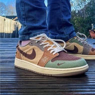 New MELO Zion Williamson Voodoo X  Jordan 1 AJ1 Low Cut Sneaker Shoes for Men-&&-