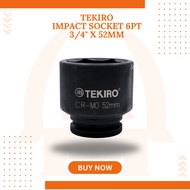 MATA TEKIRO socket impact wrench 3/ 4" inch 6PT 52 MM impact socket wrench