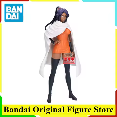 Original BANDAI BLEACH Anime Shihouin Yoruichi Glitter & Glamours Action Figurine Toys PVC Model Fig