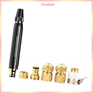 Yoo Adjustable Water Nozzle And 5 Metal Attachments Powerful Jet For Washing