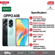💯 Original Oppo A58 {12GB RAM {6+6} + 128GB} Oppo Malaysia Warranty