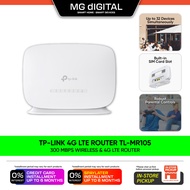Tp-Link Router 4G LTE Wireless TL-MR105 Support Up to 32 Wifi Devices 300mbps Wifi Speed