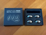 不銹鋼橄欖球金屬冰塊- 共2盒8粒，stainless steel football metal ice cubes
