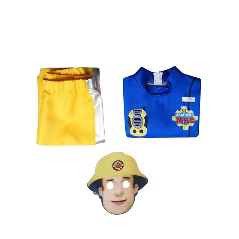 ★DHL Cartoon cartoon Fireman Sam character 's performance costume Stage performance costume Sam Fire
