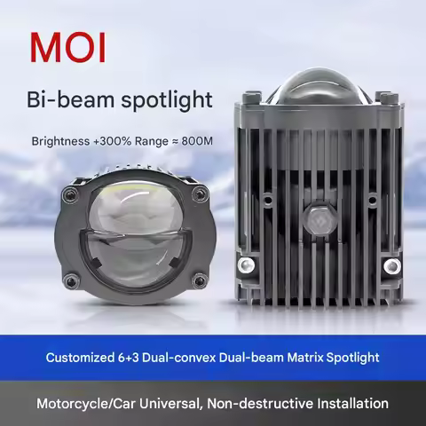 MK01 110W 1.8 Inch Matrix LED Fog Lights Waterproof Bi-Beam Ultra Bright Car Motorcycle Universal Fi